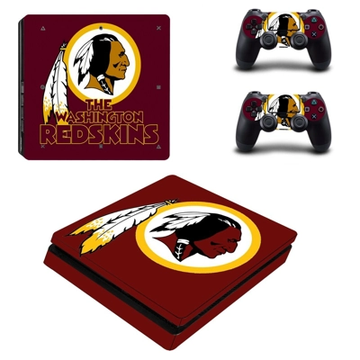 Washington Redskins decal skin for PS4 Slim Console and tw.. Washington Redskins decal skin for PS4 Slim Console and tw..