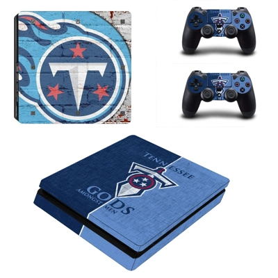 Tennessee Titans decal skin for PS4 Slim Console and two c.. Tennessee Titans decal skin for PS4 Slim Console and two c..
