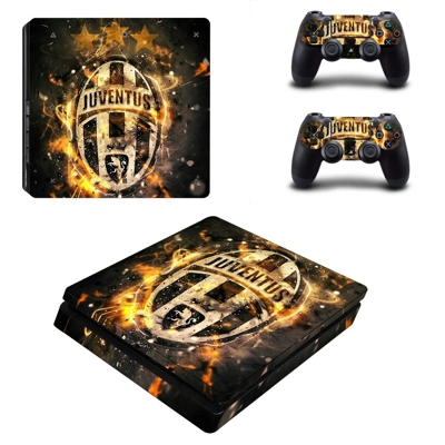 Juventus decal skin for PS4 Slim Console and two controllers Juventus decal skin for PS4 Slim Console and two controllers