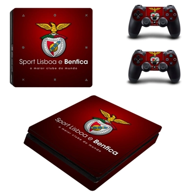 SL Benfica decal skin for PS4 Slim Console and two control.. SL Benfica decal skin for PS4 Slim Console and two control..