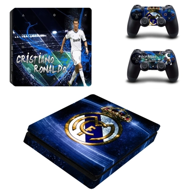 Cristiano Ronaldo decal skin for PS4 Slim Console and two .. Cristiano Ronaldo decal skin for PS4 Slim Console and two ..