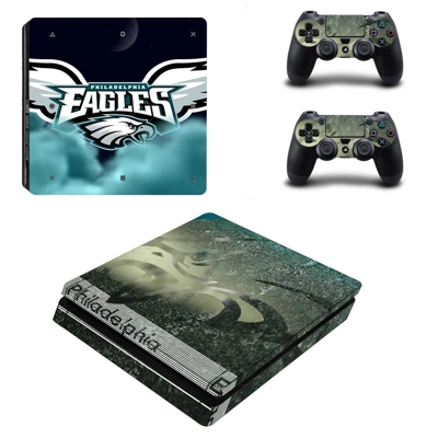 Philadelphia Eagles decal skin for PS4 Slim Console and tw.. Philadelphia Eagles decal skin for PS4 Slim Console and tw..
