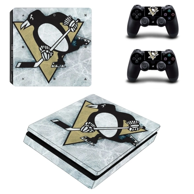 Pittsburgh penguins ice decal skin for PS4 Slim Console an.. Pittsburgh penguins ice decal skin for PS4 Slim Console an..
