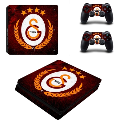 Galatasaray SK decal skin for PS4 Slim Console and two con.. Galatasaray SK decal skin for PS4 Slim Console and two con..