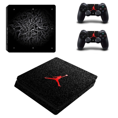 Air Jordan decal skin for PS4 Slim Console and two control.. Air Jordan decal skin for PS4 Slim Console and two control..
