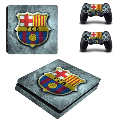 FC Barcelona decal skin for PS4 Slim Console and two contr.. FC Barcelona decal skin for PS4 Slim Console and two contr..