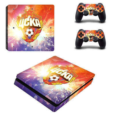 PFC CSKA Moscow decal skin for PS4 Slim Console and two co.. PFC CSKA Moscow decal skin for PS4 Slim Console and two co..