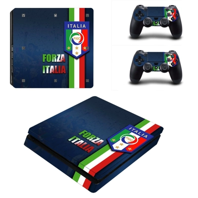 Forza Italia decal skin for PS4 Slim Console and two contr.. Forza Italia decal skin for PS4 Slim Console and two contr..
