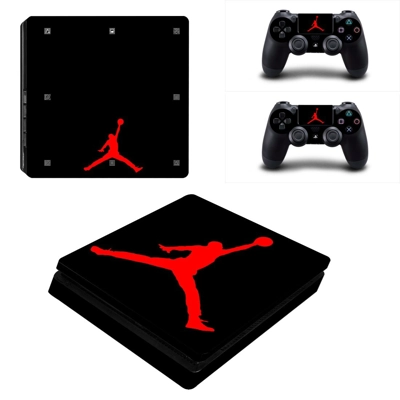 Air Jordan decal skin for PS4 Slim Console and two control.. Air Jordan decal skin for PS4 Slim Console and two control..
