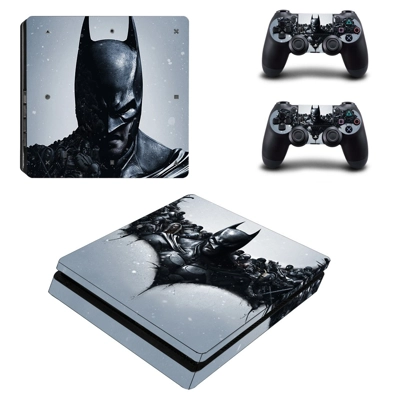 Batman decal skin for PS4 Slim Console and two controllers