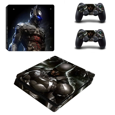Batman decal skin for PS4 Slim Console and two controllers