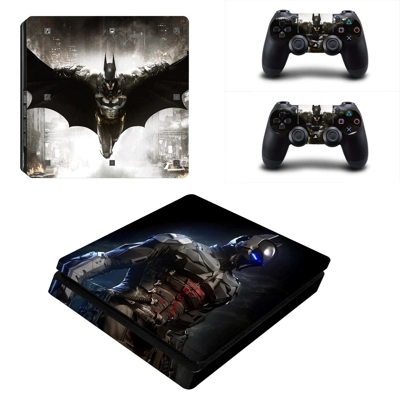 Batman decal skin for PS4 Slim Console and two controllers