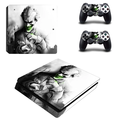 The Joker decal skin for PS4 Slim Console and two controllers