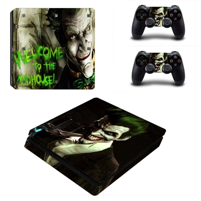 The Joker decal skin for PS4 Slim Console and two controll.. The Joker decal skin for PS4 Slim Console and two controll..