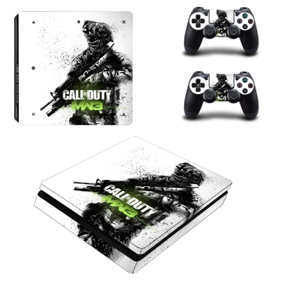 Call of Duty MW3 decal skin for PS4 Slim Console and two controllers