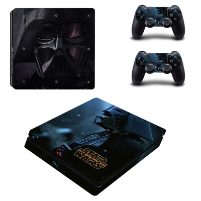 Star wars decal skin for PS4 Slim Console and two controllers