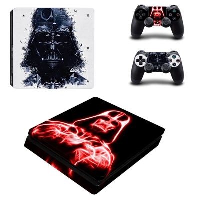 Star wars darth vader decal skin for PS4 Slim Console and two controllers