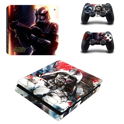 Star wars darth vader decal skin for PS4 Slim Console and two controllers