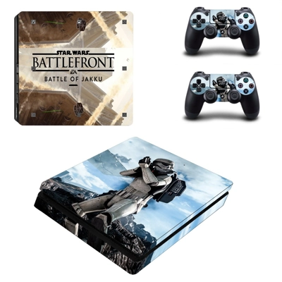 Star wars Battlefront decal skin for PS4 Slim Console and two controllers