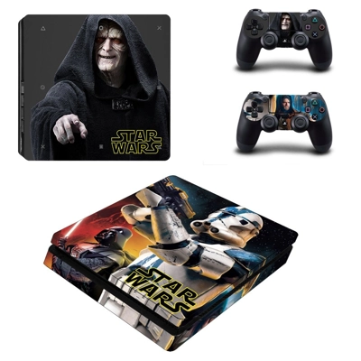 Star wars decal skin for PS4 Slim Console and two controllers