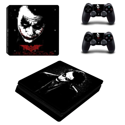 The Joker decal skin for PS4 Slim Console and two controll.. The Joker decal skin for PS4 Slim Console and two controll..