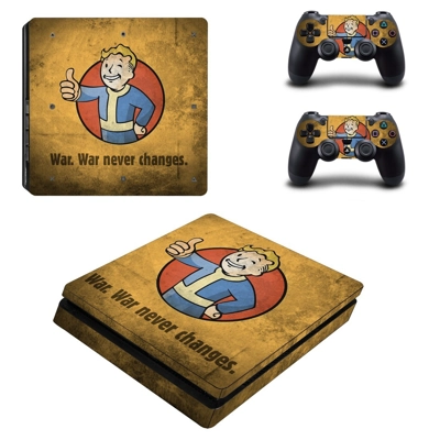Fallout Vault boy decal skin for PS4 Slim Console and two ..