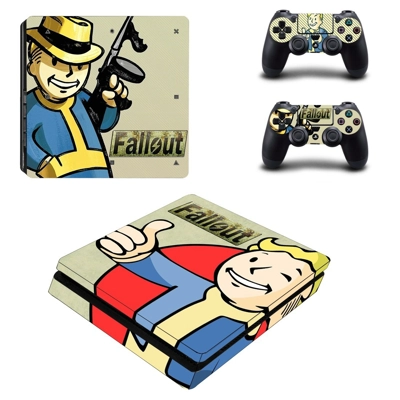 Fallout Vault boy decal skin for PS4 Slim Console and two ..