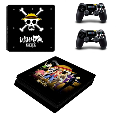 One Piece decal skin for PS4 Slim Console and two controllers