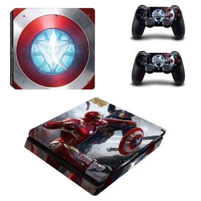 Captain America Civil War decal skin for PS4 Slim Console ..