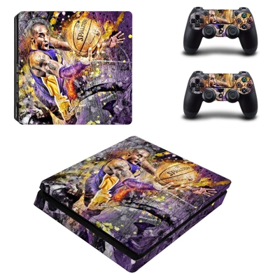 Kobe bryant decal skin for PS4 Slim Console and two controllers