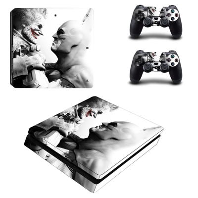The Joker decal skin for PS4 Slim Console and two controllers