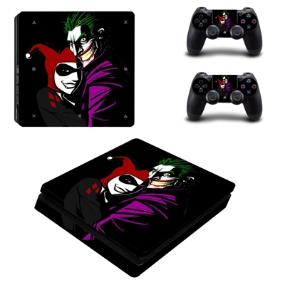 Harley Quin decal skin for PS4 Slim Console and two controllers