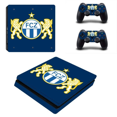 FC Z�rich decal skin for PS4 Slim Console and two controll..