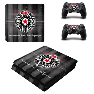 FK Partizan decal skin for PS4 Slim Console and two contro..
