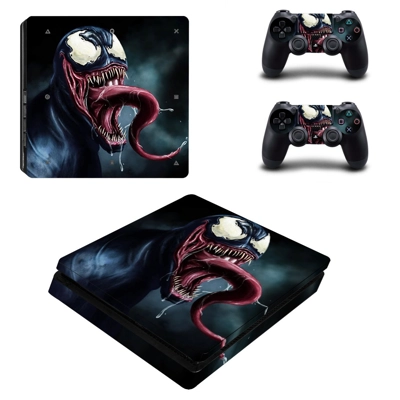 Venom decal skin for PS4 Slim Console and two controllers Venom decal skin for PS4 Slim Console and two controllers