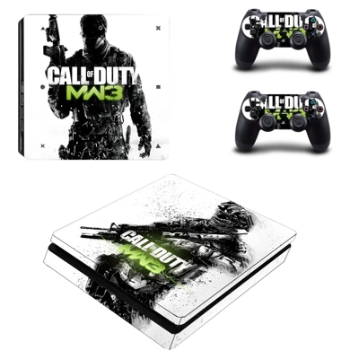 Call of Duty MW3 decal skin for PS4 Slim Console and two controllers