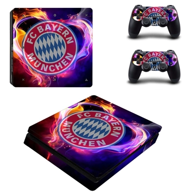 FC Bayern Munich decal skin for PS4 Slim Console and two controllers