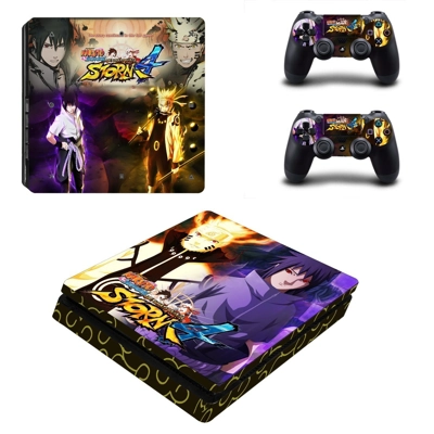 Naruto Shippuden decal skin for PS4 Slim Console and two controllers