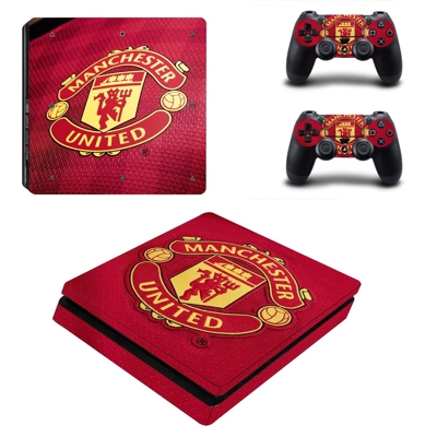 Manchester United decal skin for PS4 Slim Console and two .. Manchester United decal skin for PS4 Slim Console and two ..