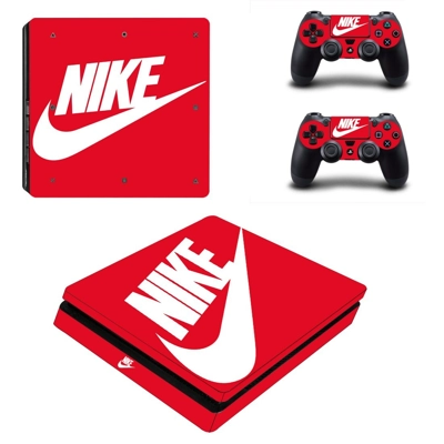 Nike decal skin for PS4 Slim Console and two controllers