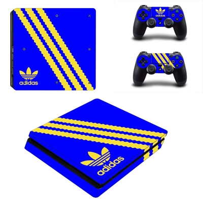 Adidas decal skin for PS4 Slim Console and two controllers Adidas decal skin for PS4 Slim Console and two controllers