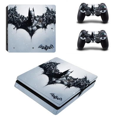 Batman decal skin for PS4 Slim Console and two controllers