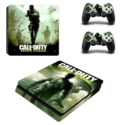 Call of Duty infinite warfare decal skin for PS4 Slim Console and two controllers
