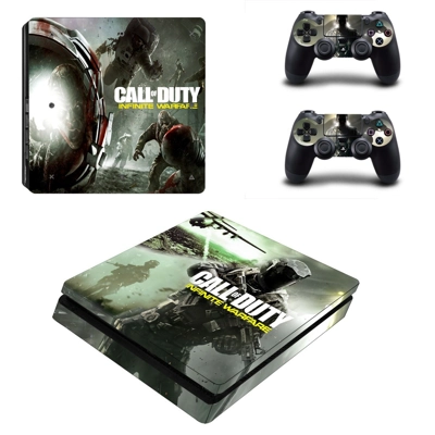Call of Duty infinite warfare decal skin for PS4 Slim Console and two controllers