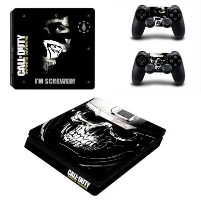 Call of Duty infinite warfare decal skin for PS4 Slim Console and two controllers