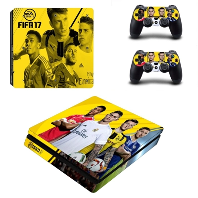 FIFA 17 decal skin for PS4 Slim Console and two controllers