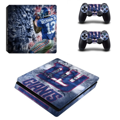 New york Giants decal skin for PS4 Slim Console and two co.. New york Giants decal skin for PS4 Slim Console and two co..