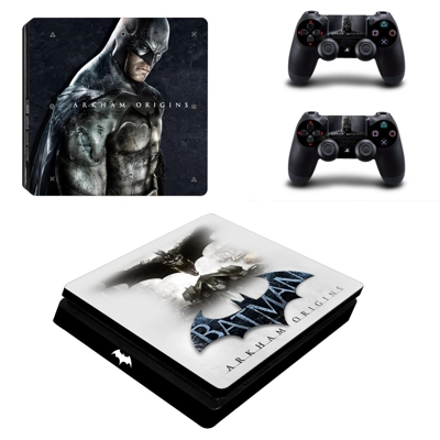 Batman Arkham Origins decal skin for PS4 Slim Console and two controllers