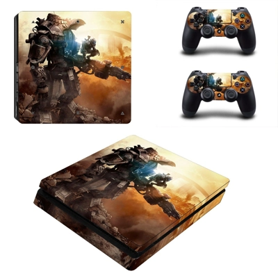 Titanfall decal skin for PS4 Slim Console and two controllers