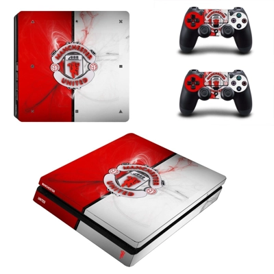 Manchester United decal skin for PS4 Slim Console and two controllers